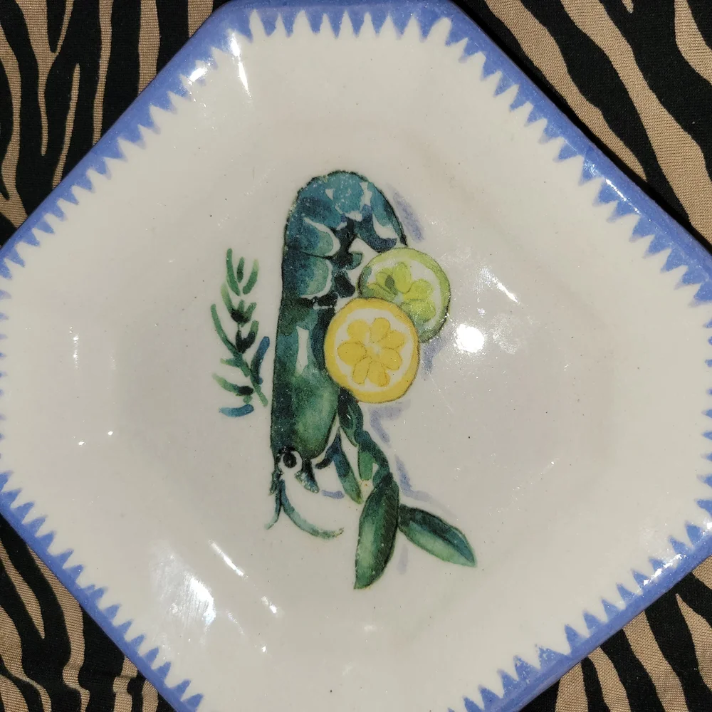 Williams Sonoma Blue and White Botanical Accents